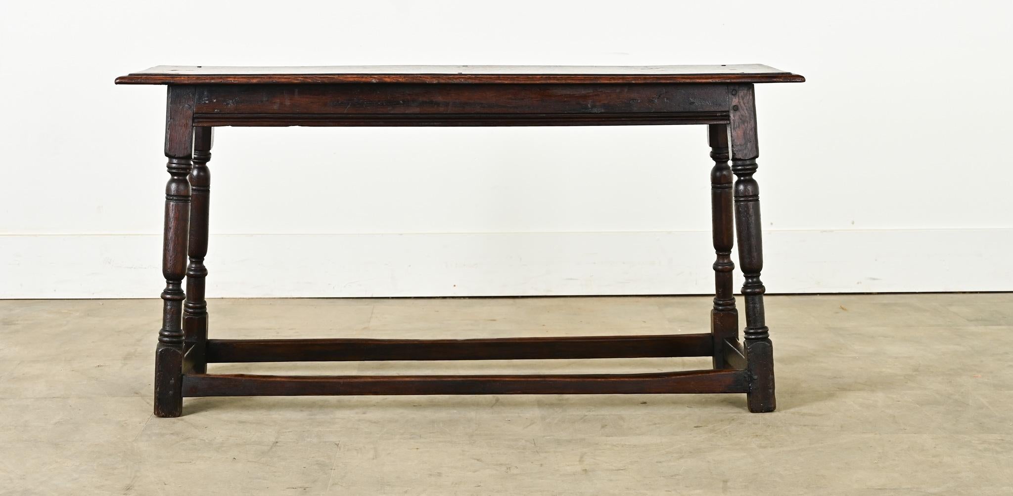 Banc anglais en Oak du 18ème siècle en vente 4