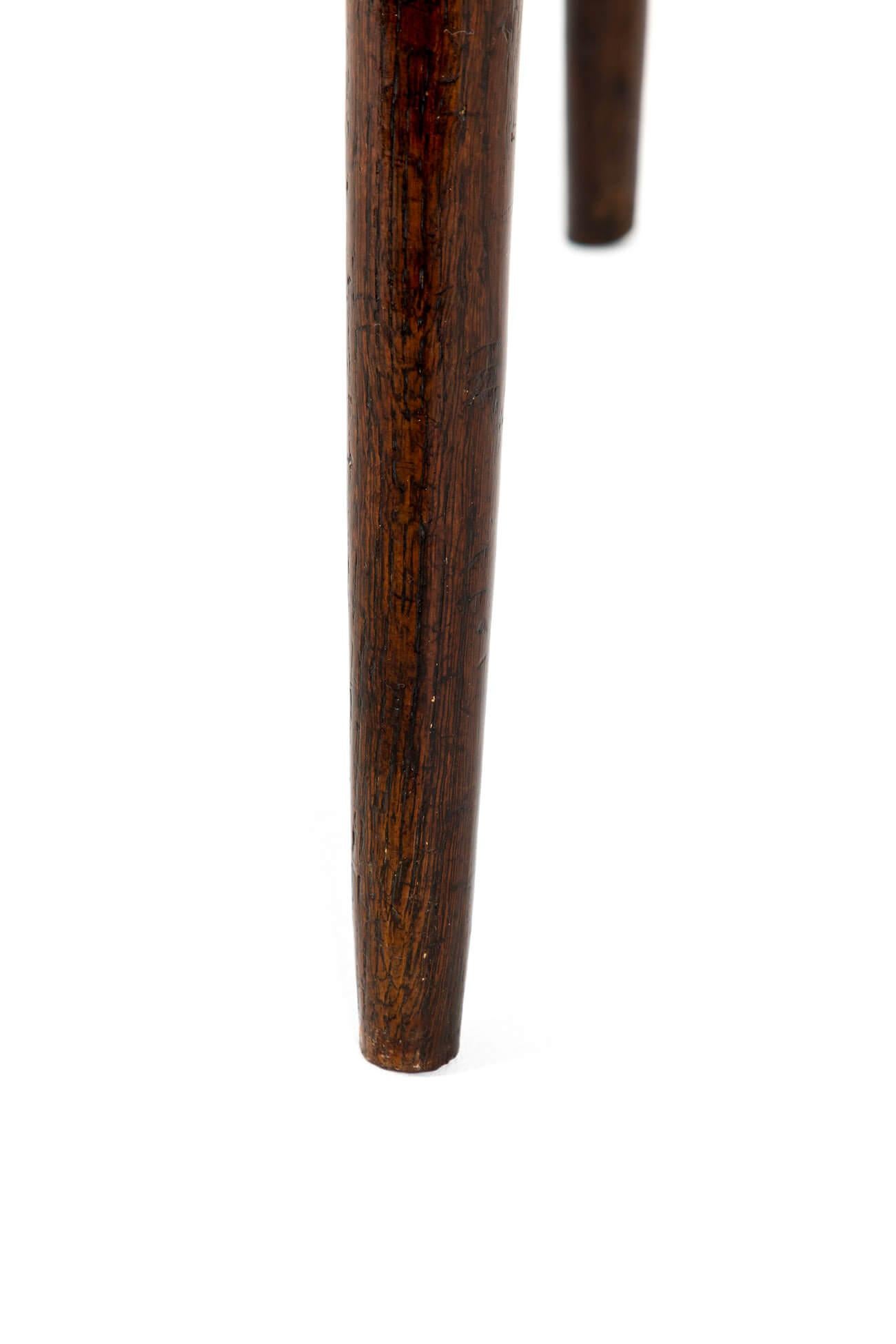 English 18th Century Oak Cricket Table or Side Table For Sale 7