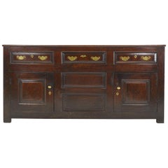 English 18th Century Oak Dresser Base