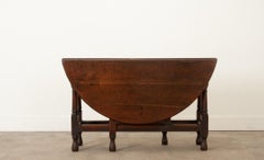 English 18th Century Oak Gateleg Oval Table