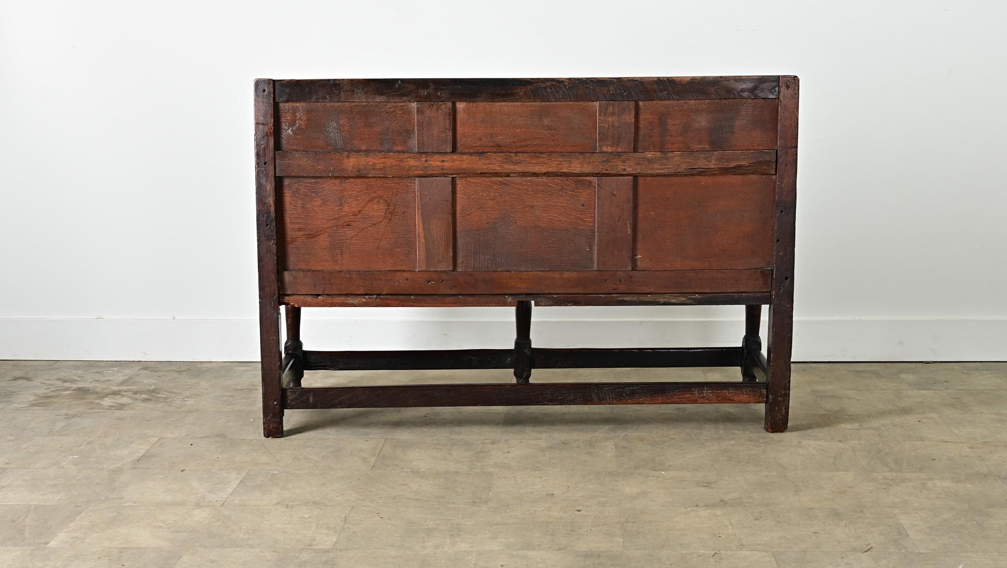 English 18th Century Oak Hall Bench For Sale 3