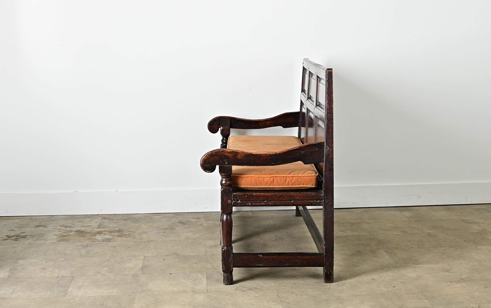 English 18th Century Oak Hall Bench For Sale 4