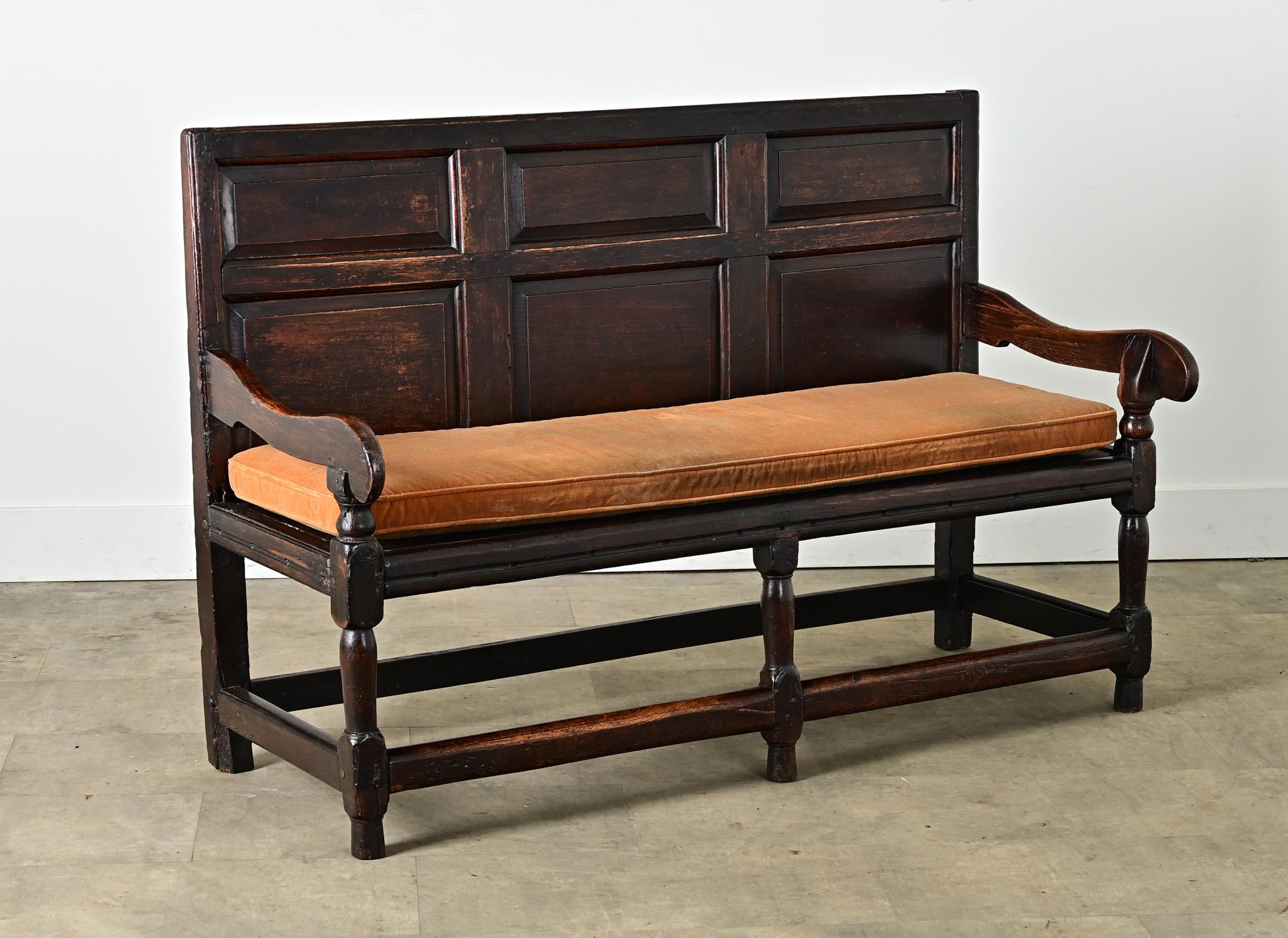 English 18th Century Oak Hall Bench For Sale 1