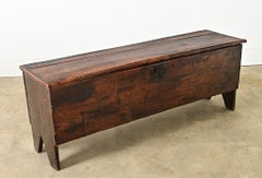 English 18th Century Oak Storage Bench