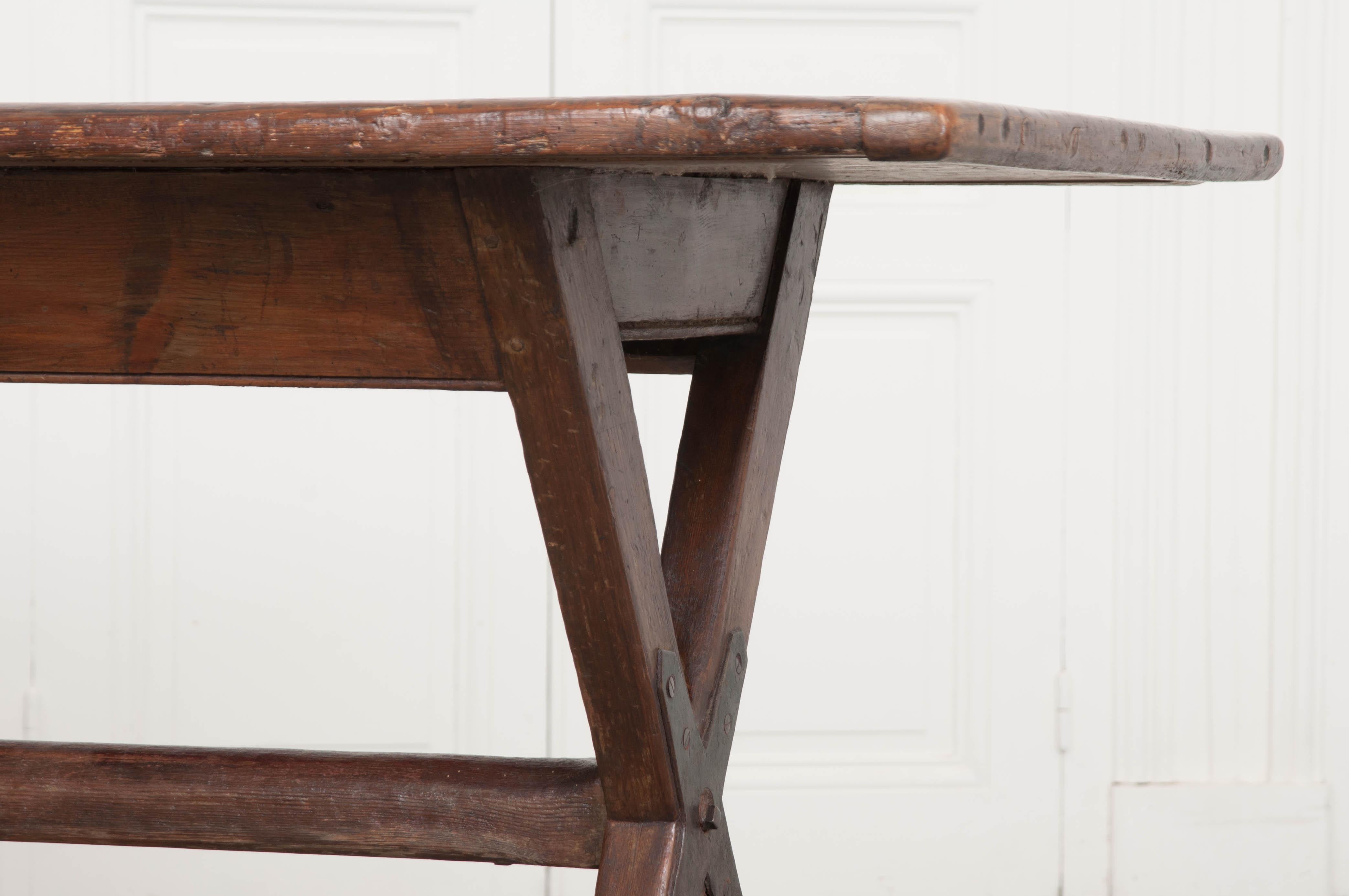 English 18th Century Oak Tavern Table 3