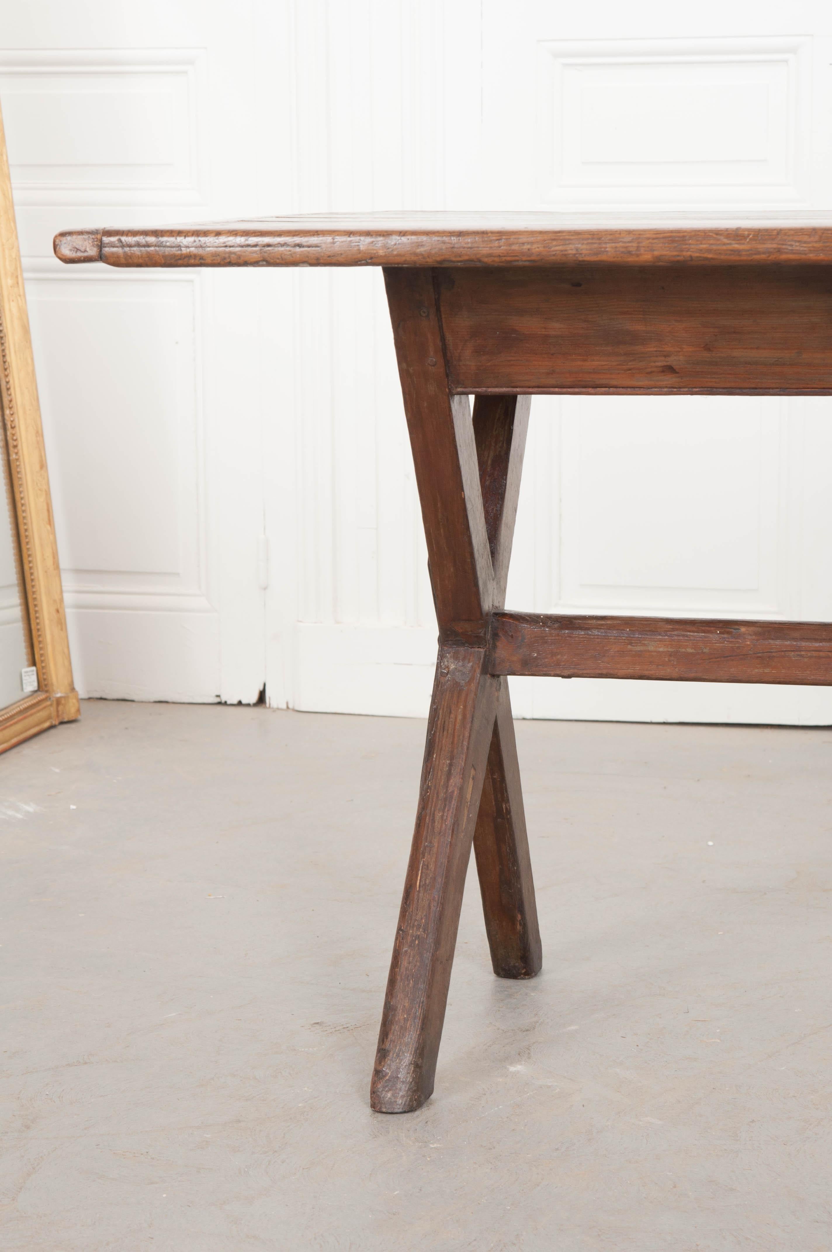 Forged English 18th Century Oak Tavern Table