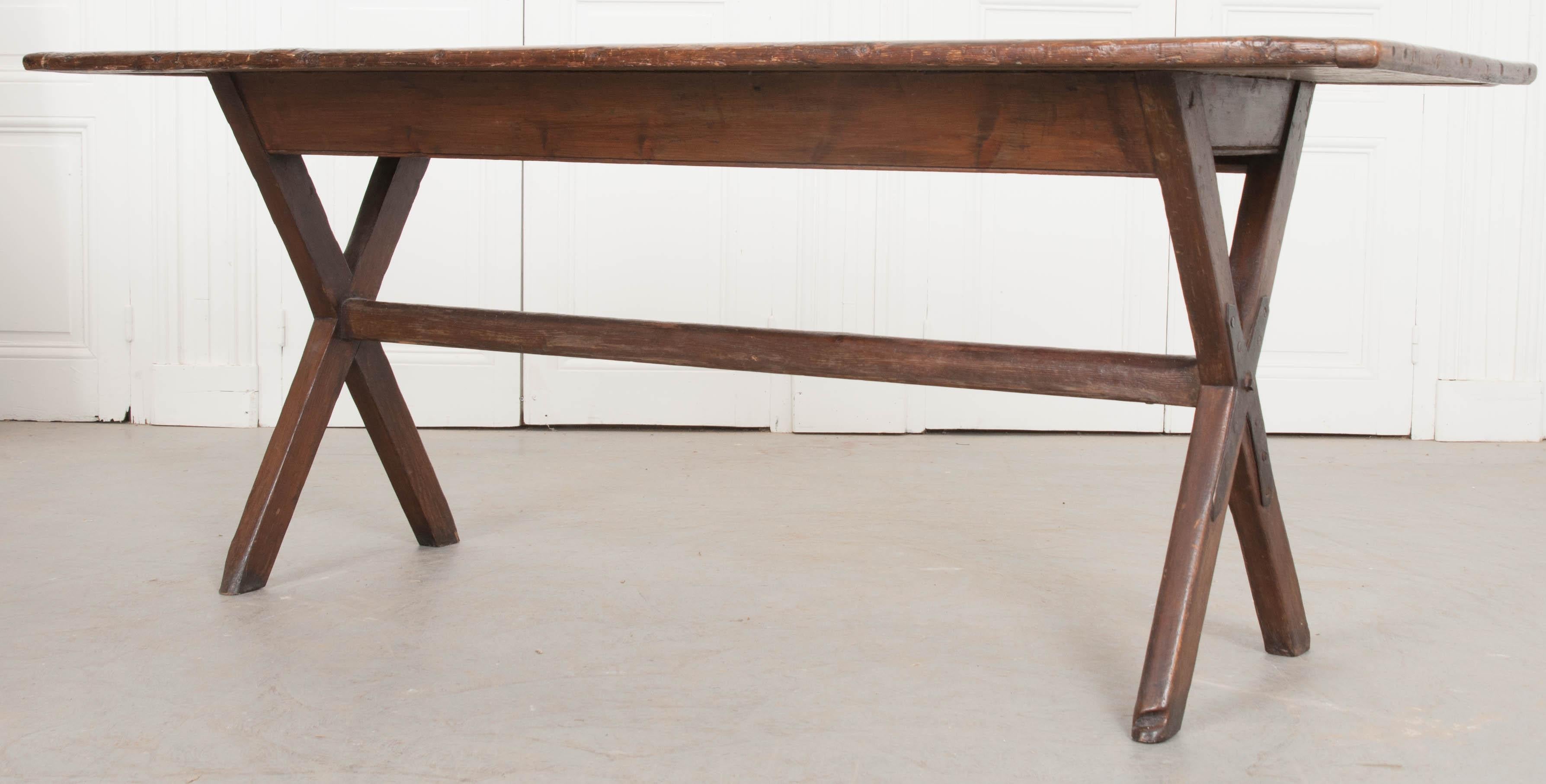 English 18th Century Oak Tavern Table 2