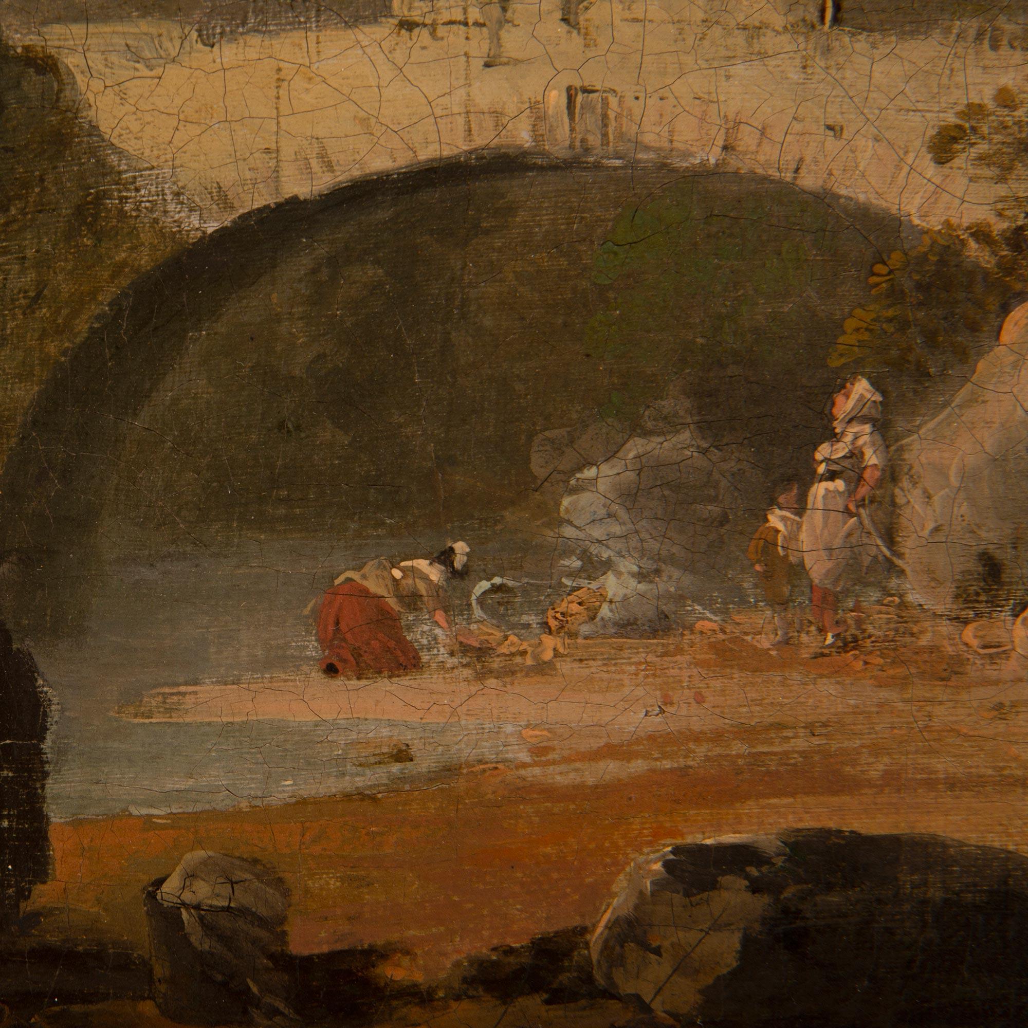 English 18th Century Oil On Canvas Painting Named Rosewood Castle For Sale 2