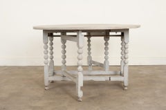 English 18th Century Painted Gateleg Table