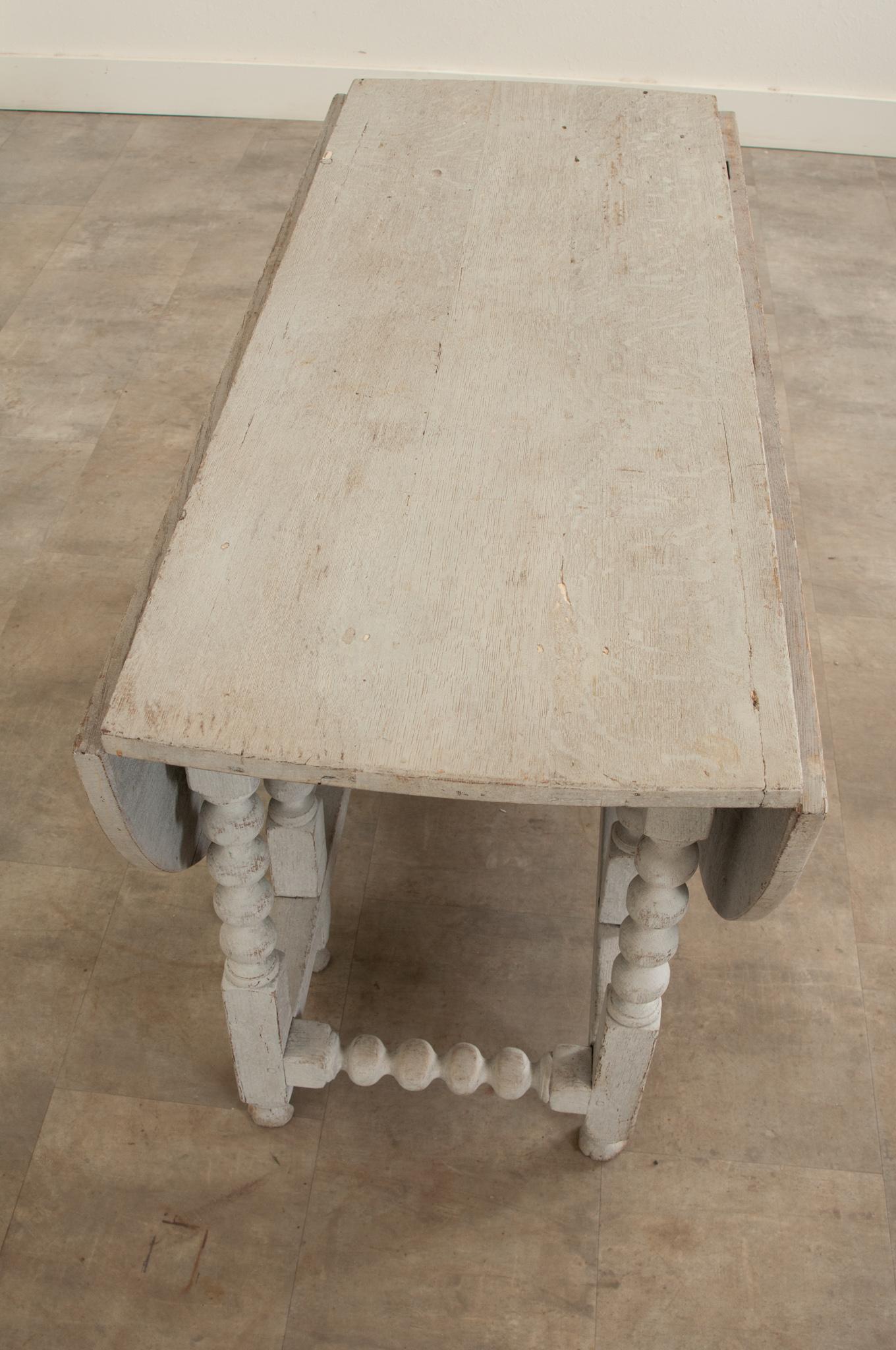 18th Century and Earlier English 18th Century Painted Gateleg Table