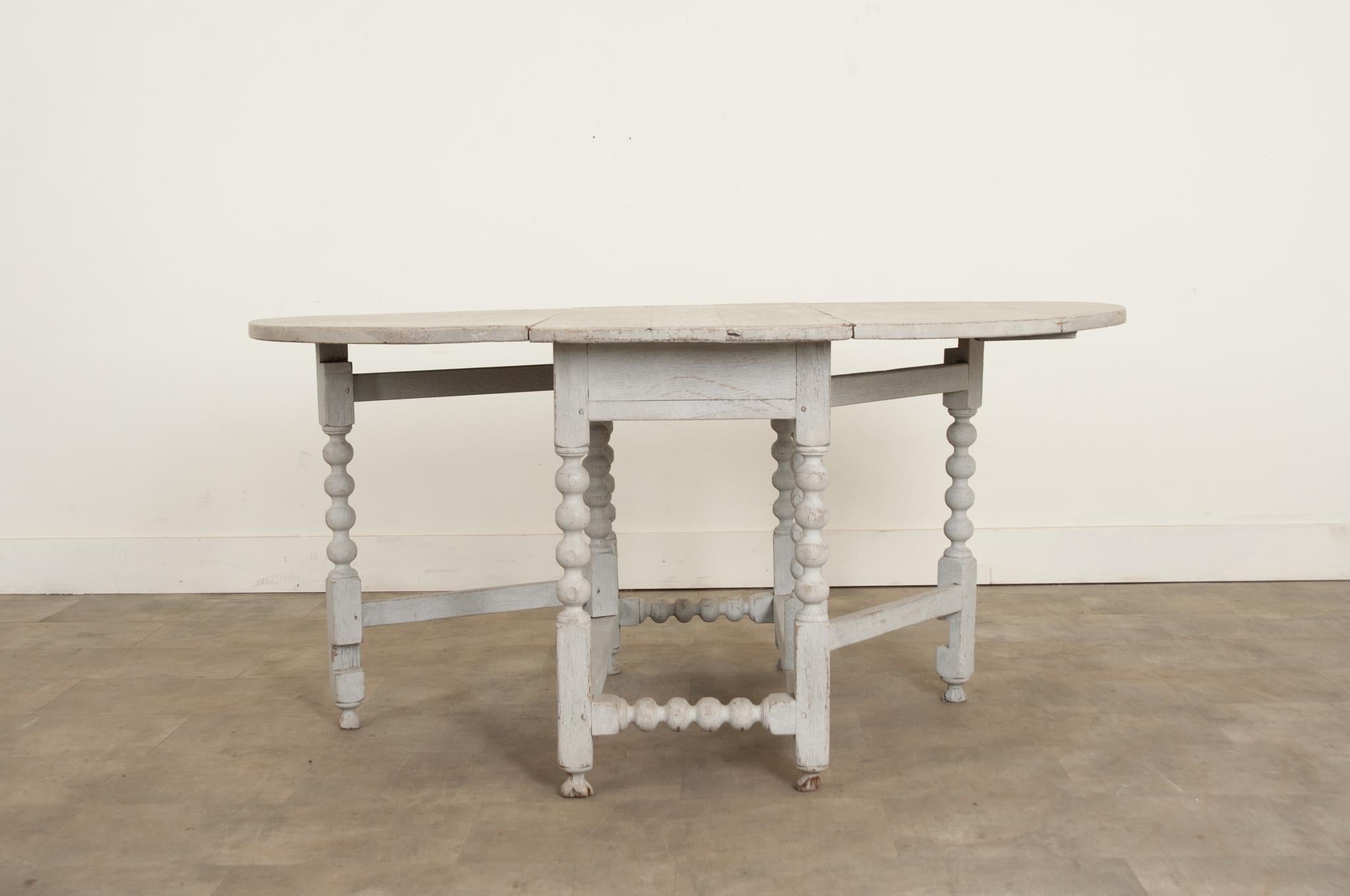 Wood English 18th Century Painted Gateleg Table