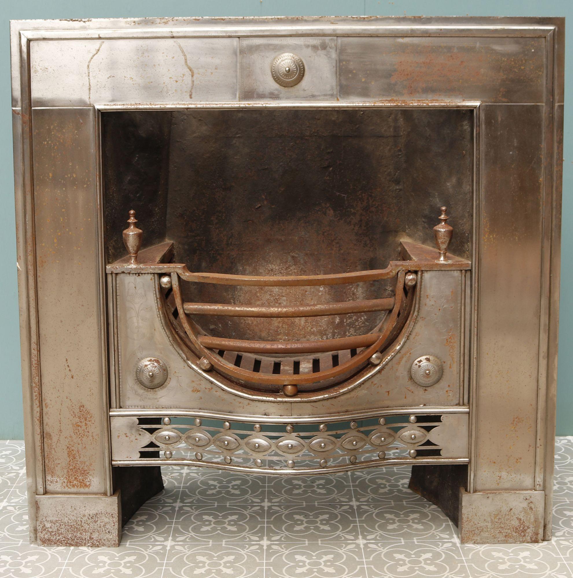 English 18th Century Style Register Fire Grate In Good Condition For Sale In Wormelow, Herefordshire