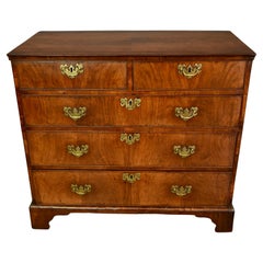 English 18th Century Walnut Georgian Chest of Drawers