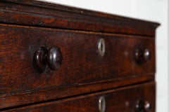 English 18thC Oak Chest Drawers