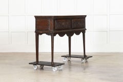 English 18thC Oak Dresser Base