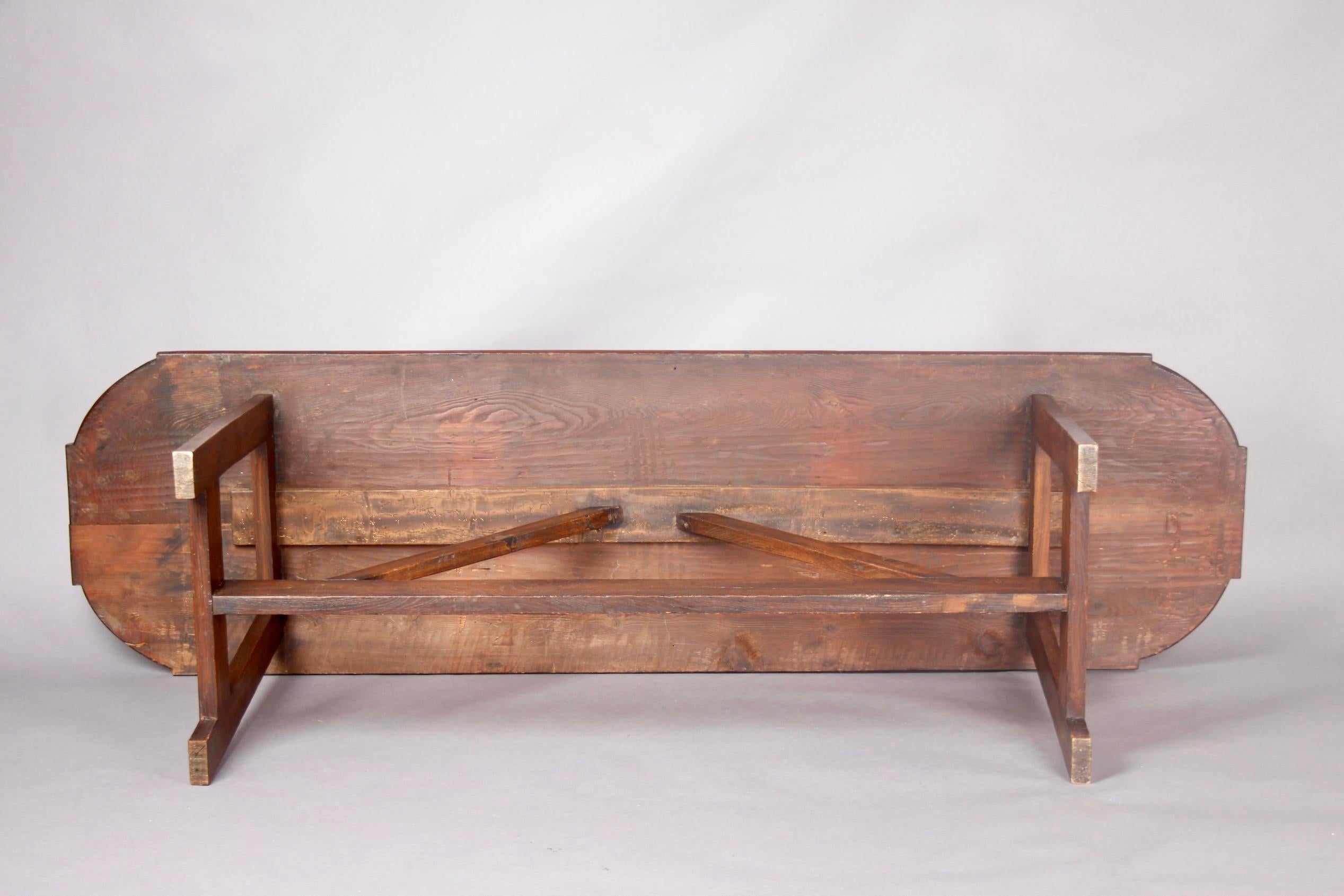 XIXe siècle Table de salle à manger d'art populaire anglais du 19ème siècle, datée de 1896 en vente