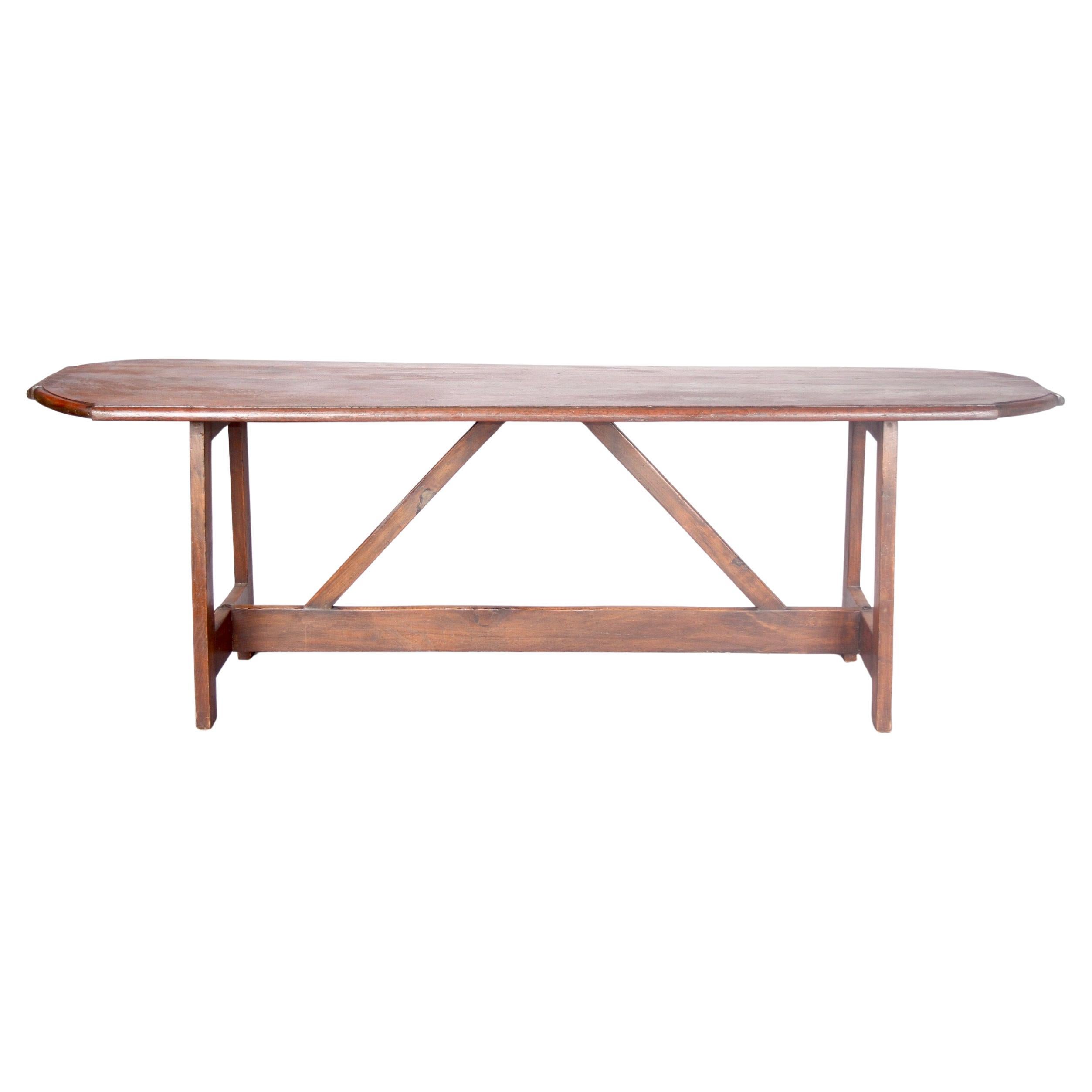 Table de salle à manger d'art populaire anglais du 19ème siècle, datée de 1896 en vente