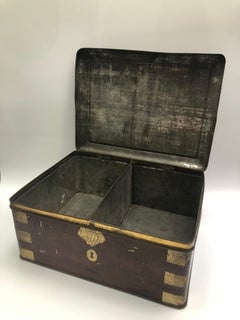English 1900 J&J Coleman Signed Tin Container