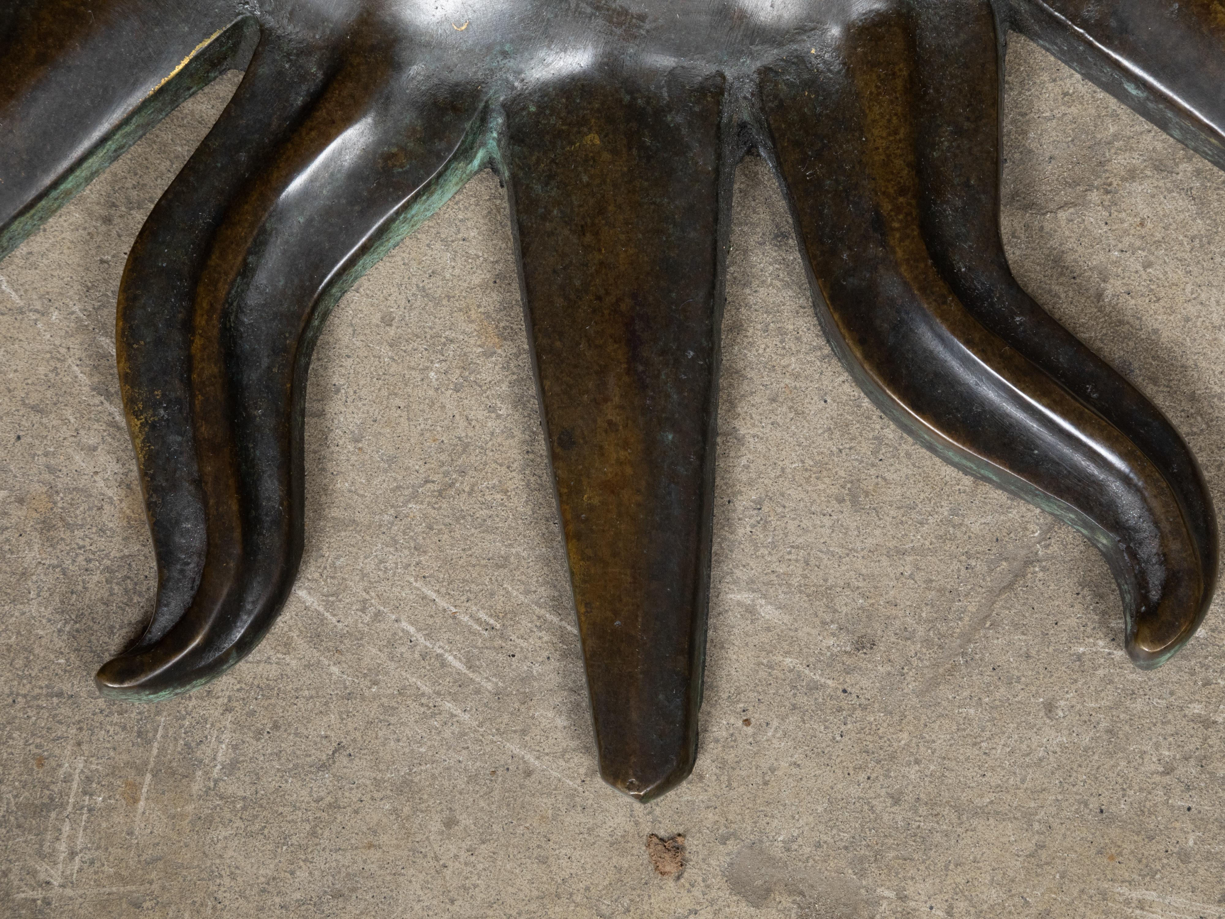 Bronze The Ornamental en bronze de 1920 avec des traits anthropomorphes et une patine foncée en vente