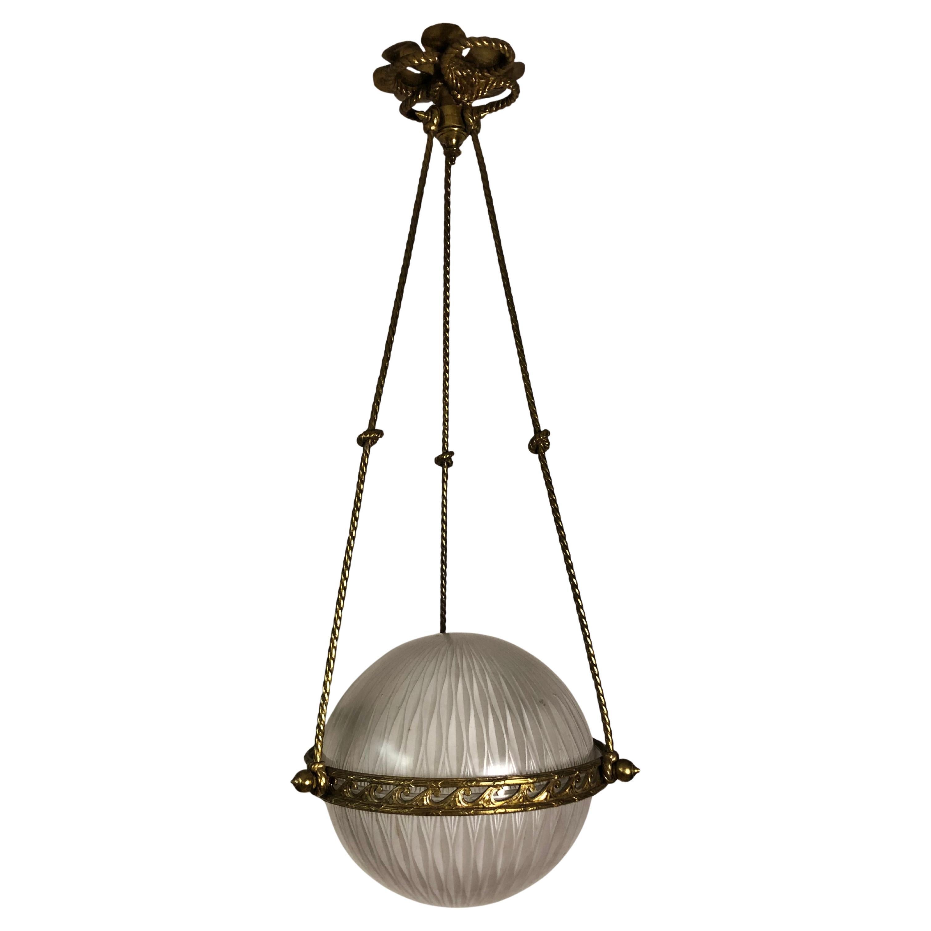 English 1920s Globe Light