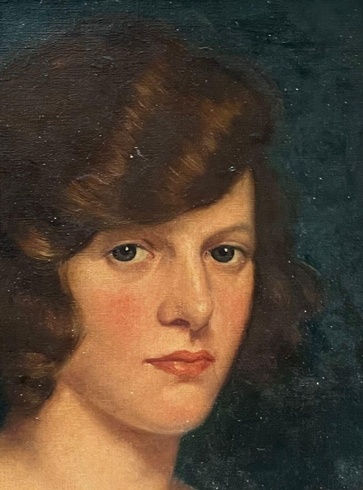 Portrait of a Young Lady
English artist, circa 1920's
indistinctly signed and dated verso
oil on board, framed
framed: 21 x 18 inches
board : 15 x 12 inches
provenance: private collection, UK
condition: very good and sound condition 