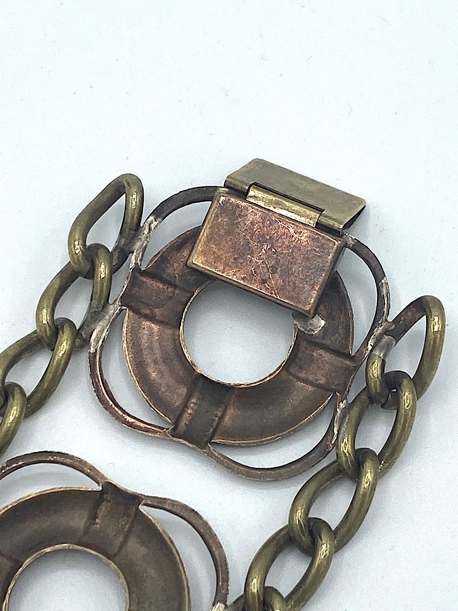 Bracelet anglais à large préserver de vie sur le thème du nautique, années 1930-1940 en vente 4