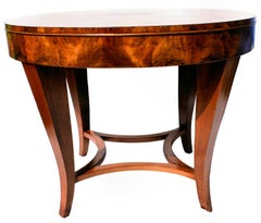 English 1930s Art Deco Large Walnut Centre or Dining Table