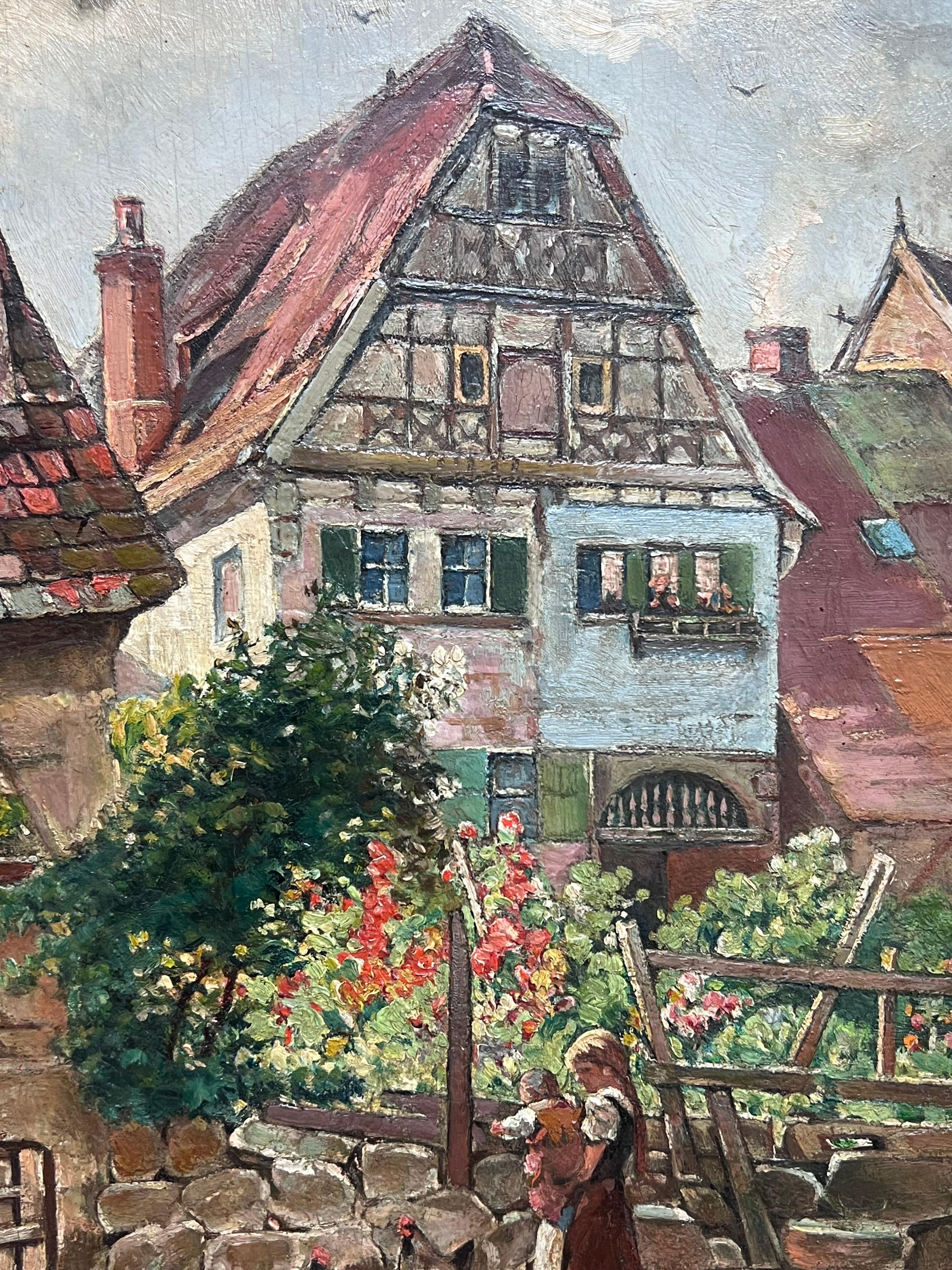 The Old Village
English School, circa 1931
signed oil on board, framed
dated 1931
framed: 15 x 12.5 inches
board: 12.5 x 10 inches
Provenance: private collection, England
Condition: very good condition

For more any more information please do