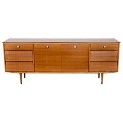 Vintage English 1950s Tola Wood Sideboard by Avalon