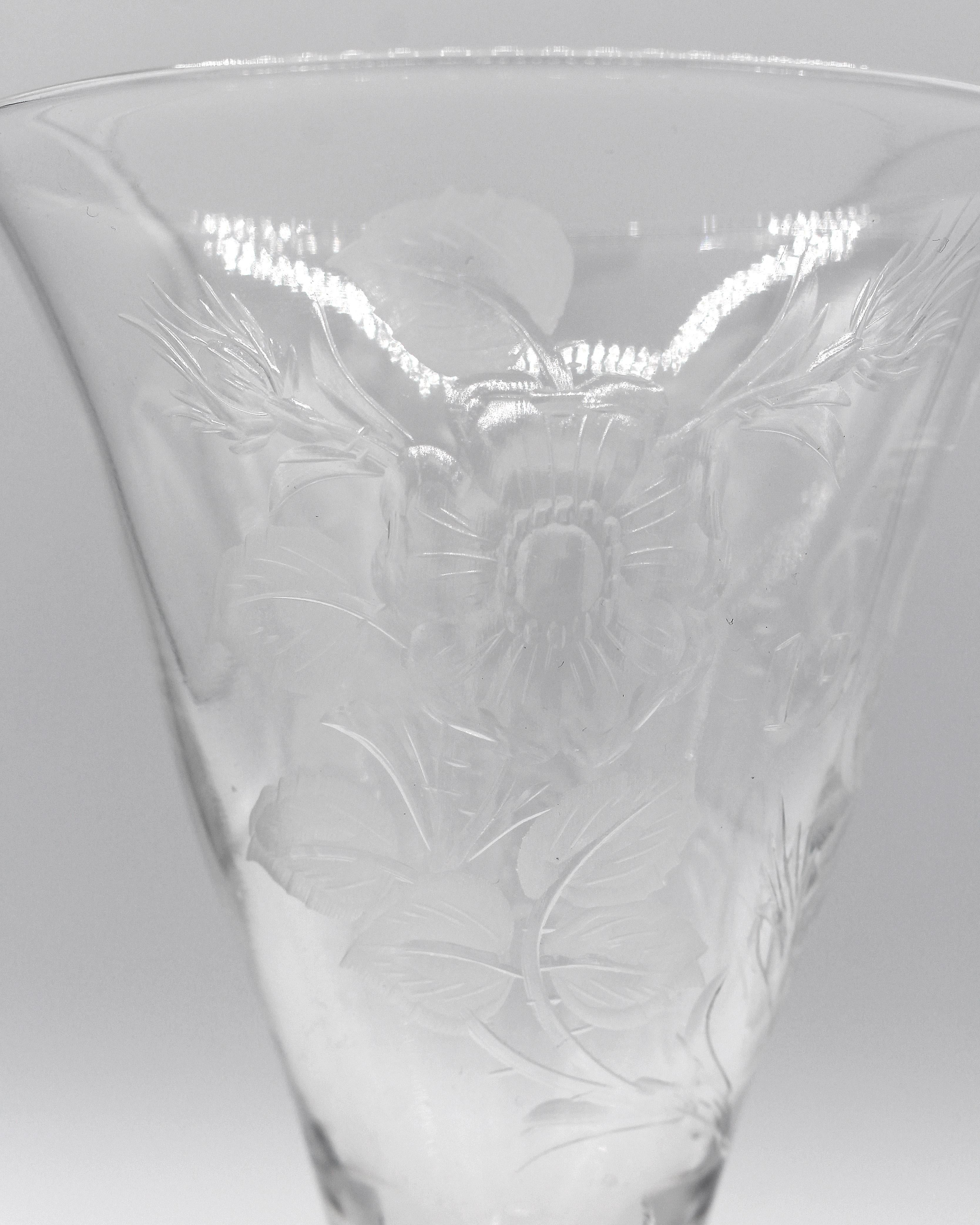 Gobelet anglais Elizabeth II Coronation Glass de Webb, 1953 Bon état - En vente à Chapel Hill, NC