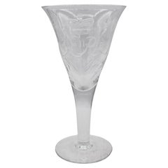 Copa de cristal inglesa de la Coronación de Isabel II de 1953 por Webb