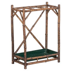 Antique English 19th C Bamboo Stick Stand