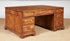 English 19th c. Generous Partners' Desk