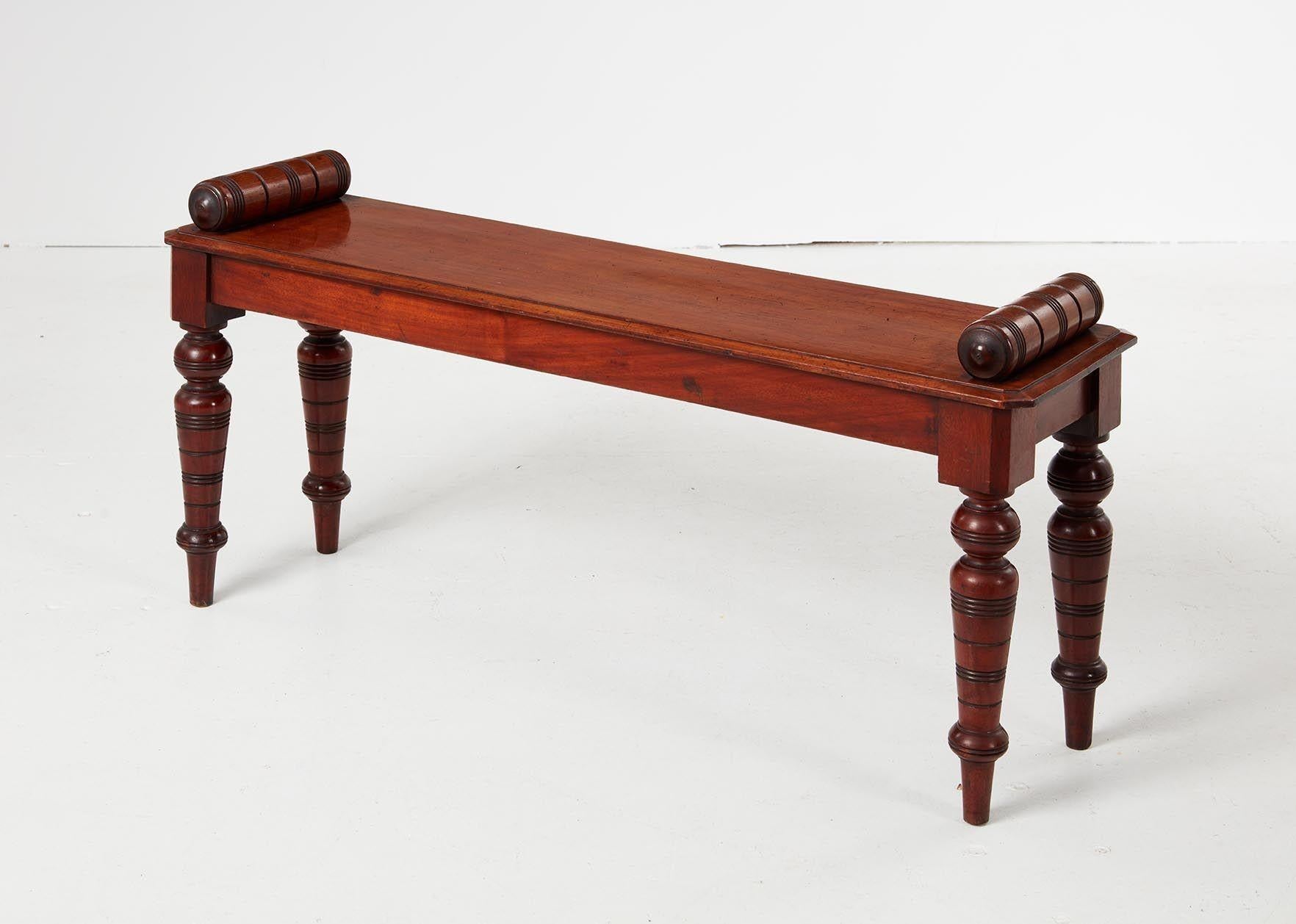 English 19th c. Hall Bench For Sale 1