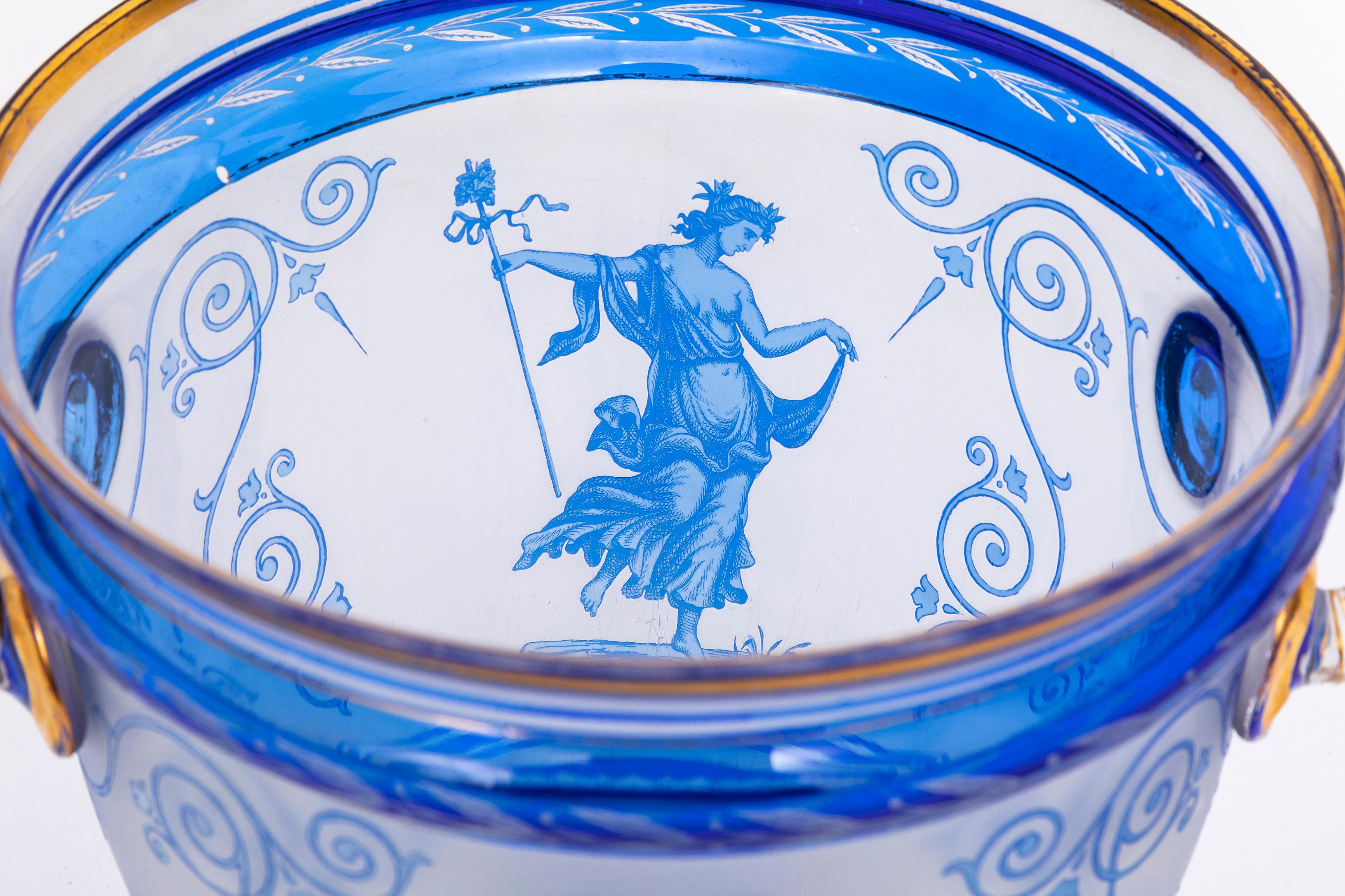 English 19th C. Thomas Webb & Sons Double Handle Cameo Vase, Signed G. Woodall For Sale 5