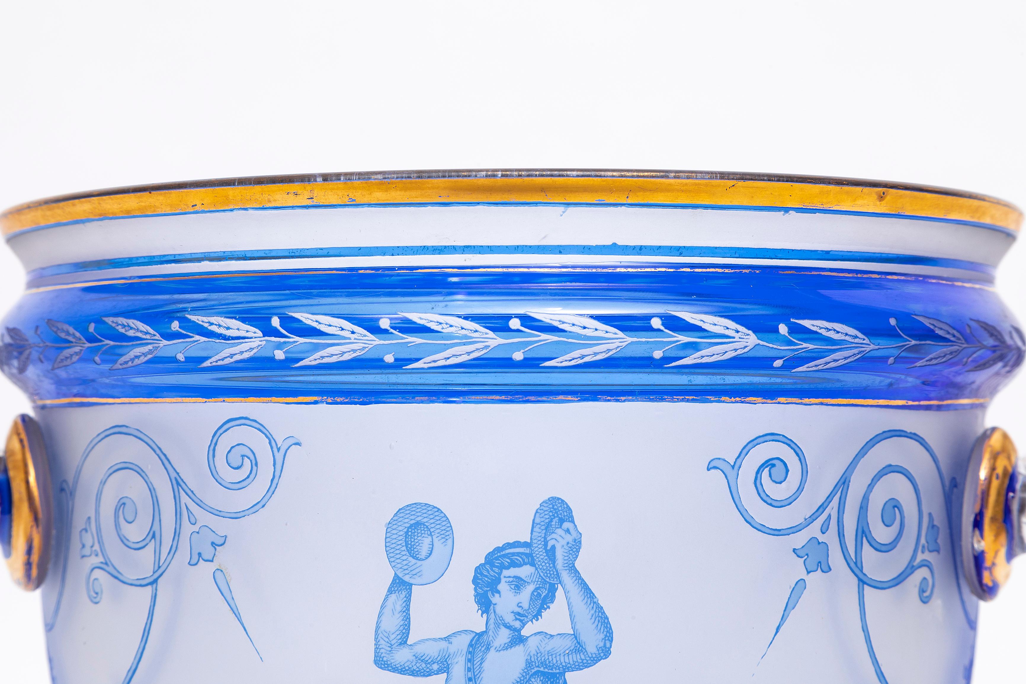 English 19th C. Thomas Webb & Sons Double Handle Cameo Vase, Signed G. Woodall For Sale 6