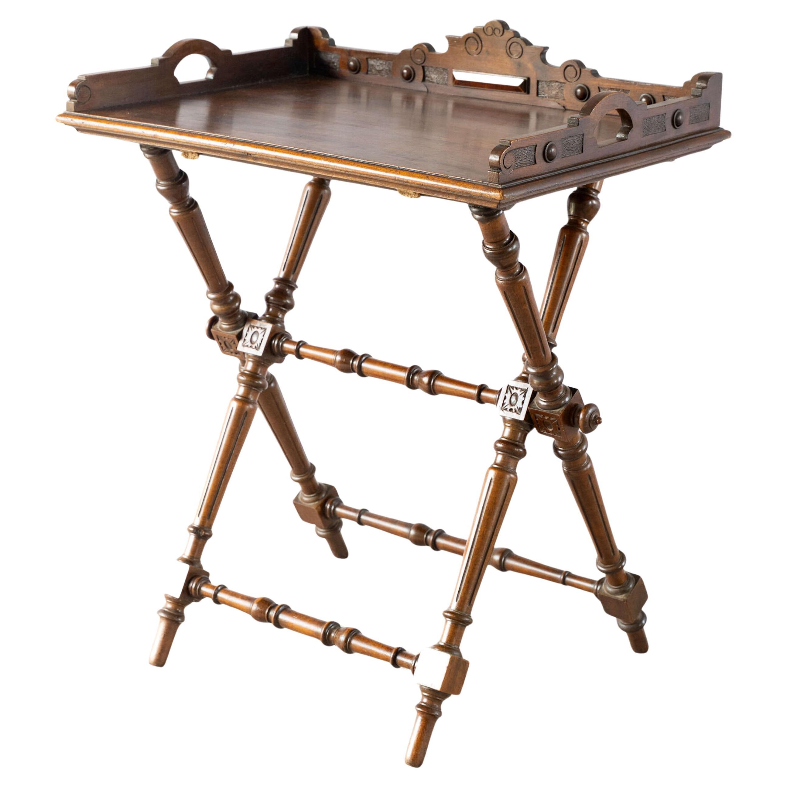 English 19th Century  Aesthetic Movement Butler's Tray For Sale