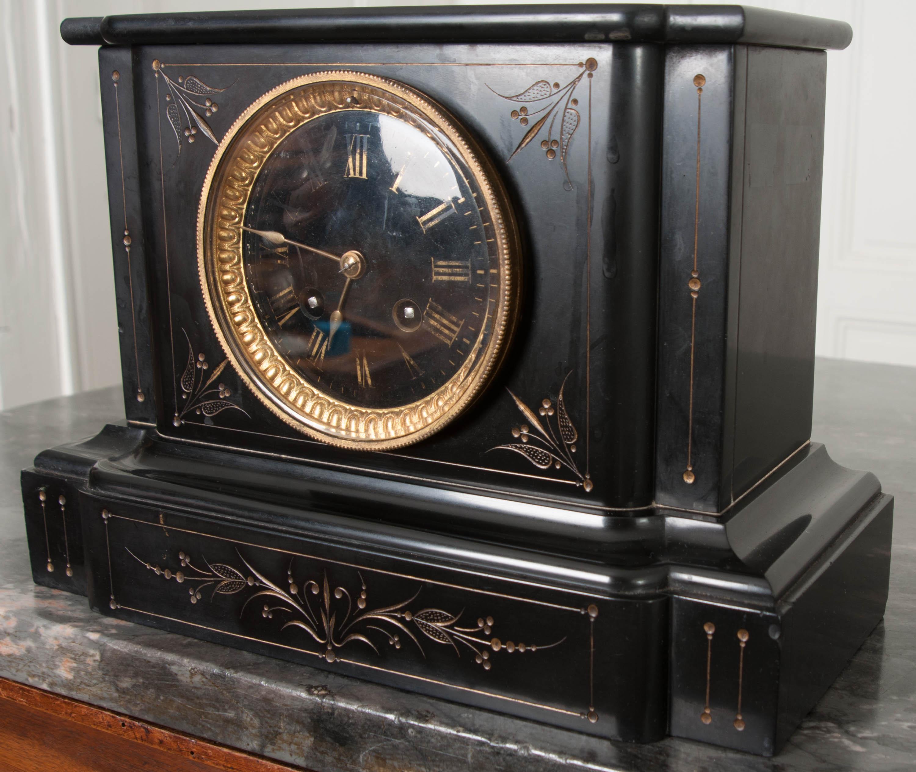 French 19th Century Paris Movement Mantel Clock 4