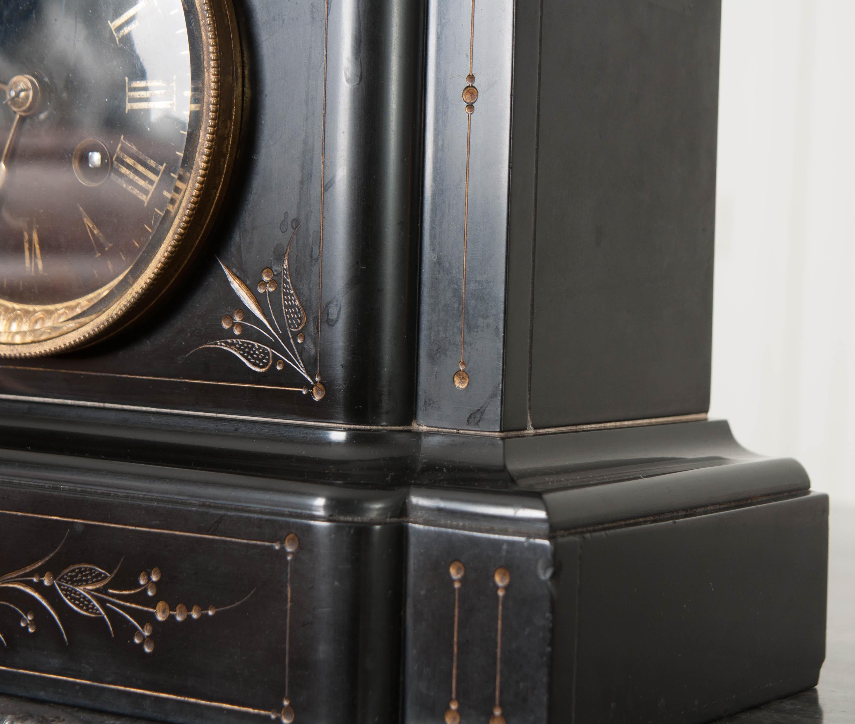 French 19th Century Paris Movement Mantel Clock 3