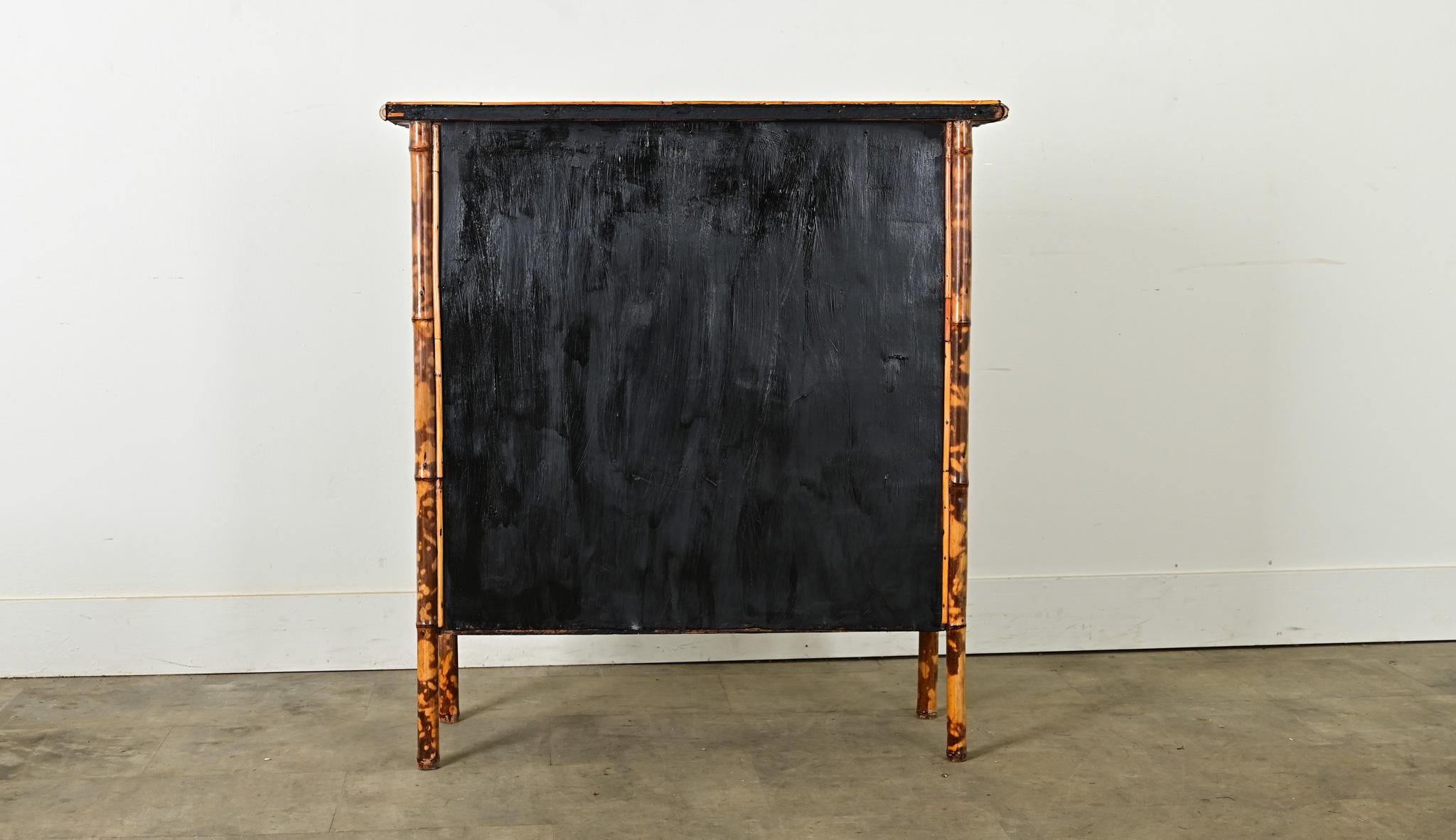 English 19th Century Bamboo Bookcase 7