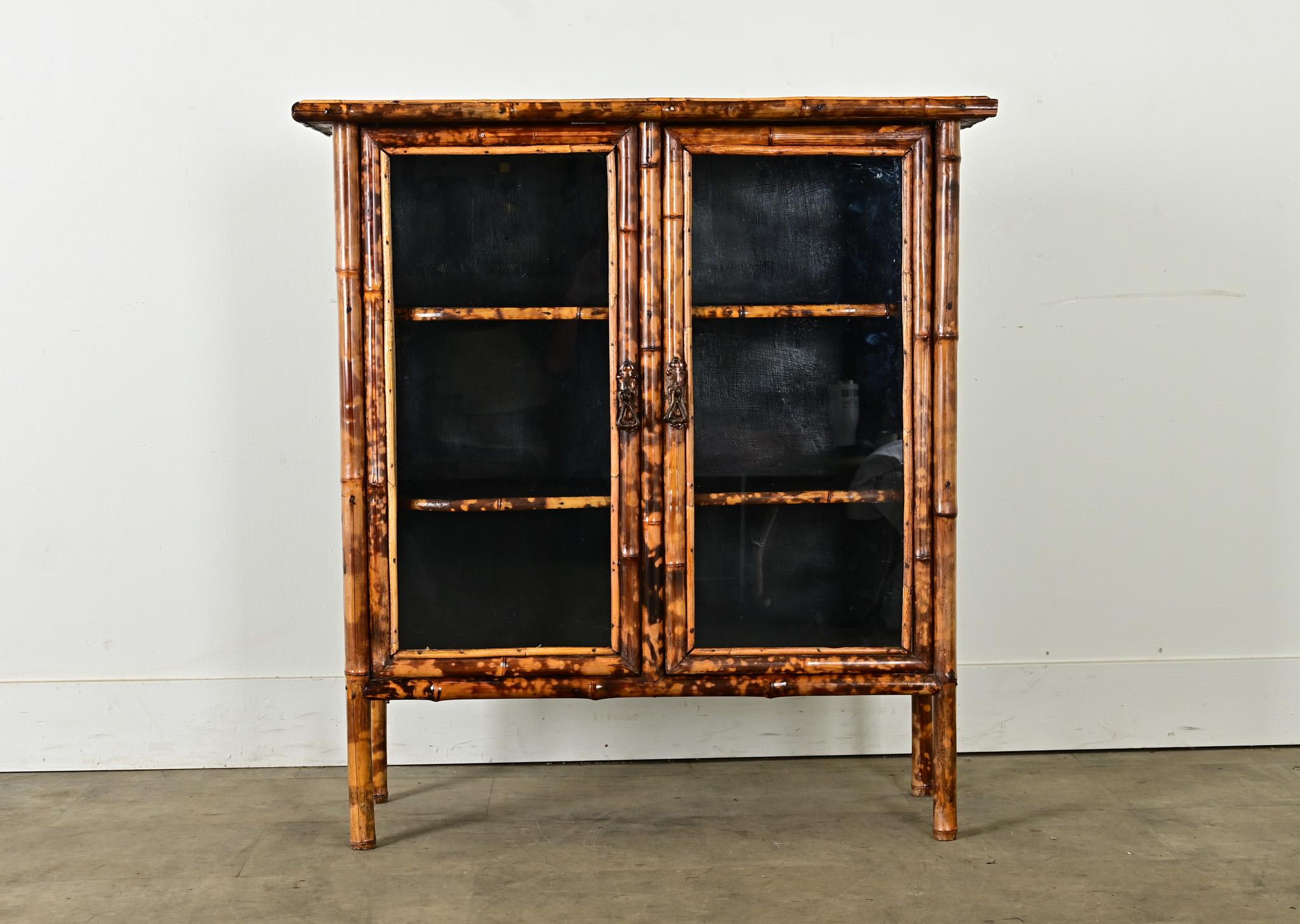 Victorian English 19th Century Bamboo Bookcase