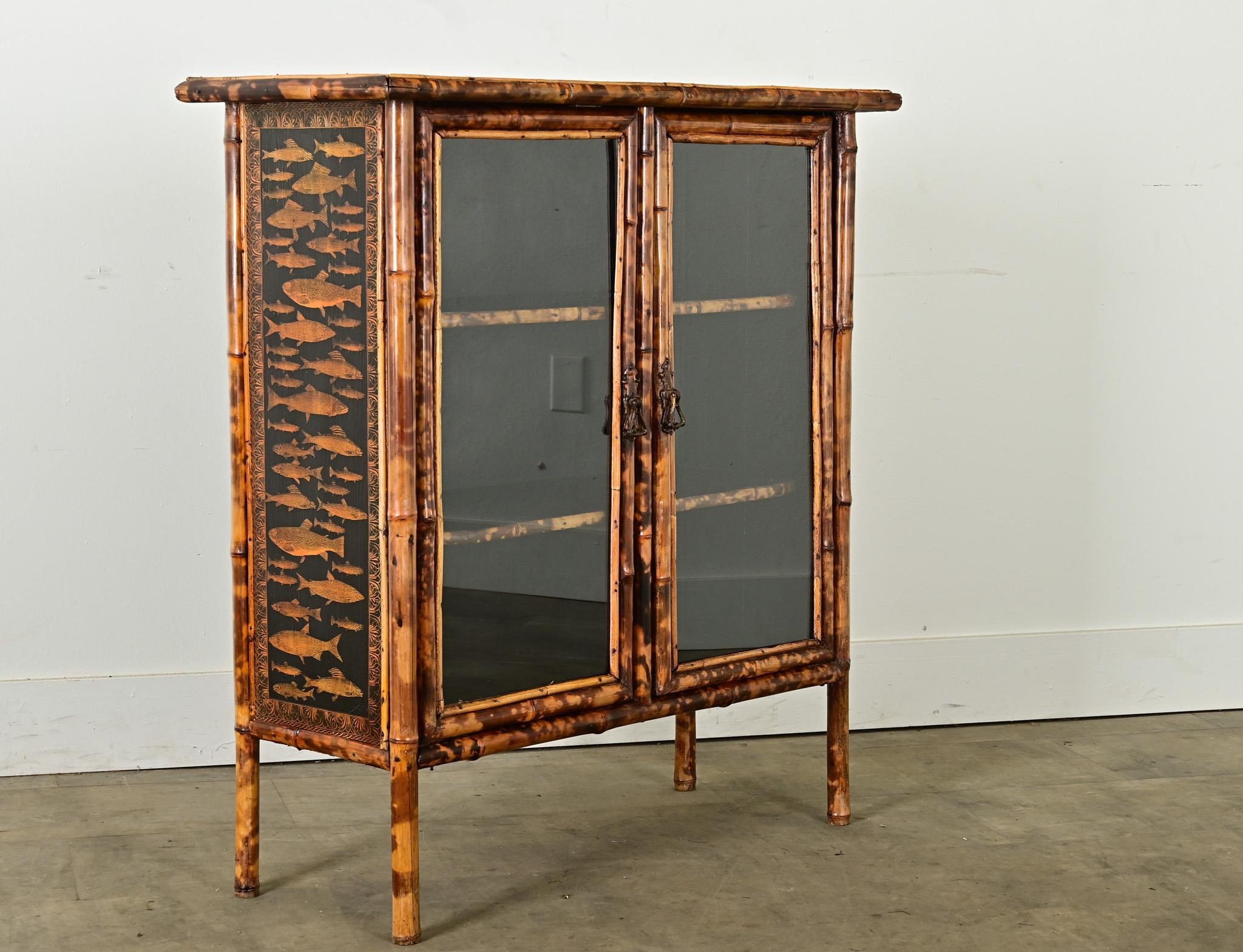 English 19th Century Bamboo Bookcase 3