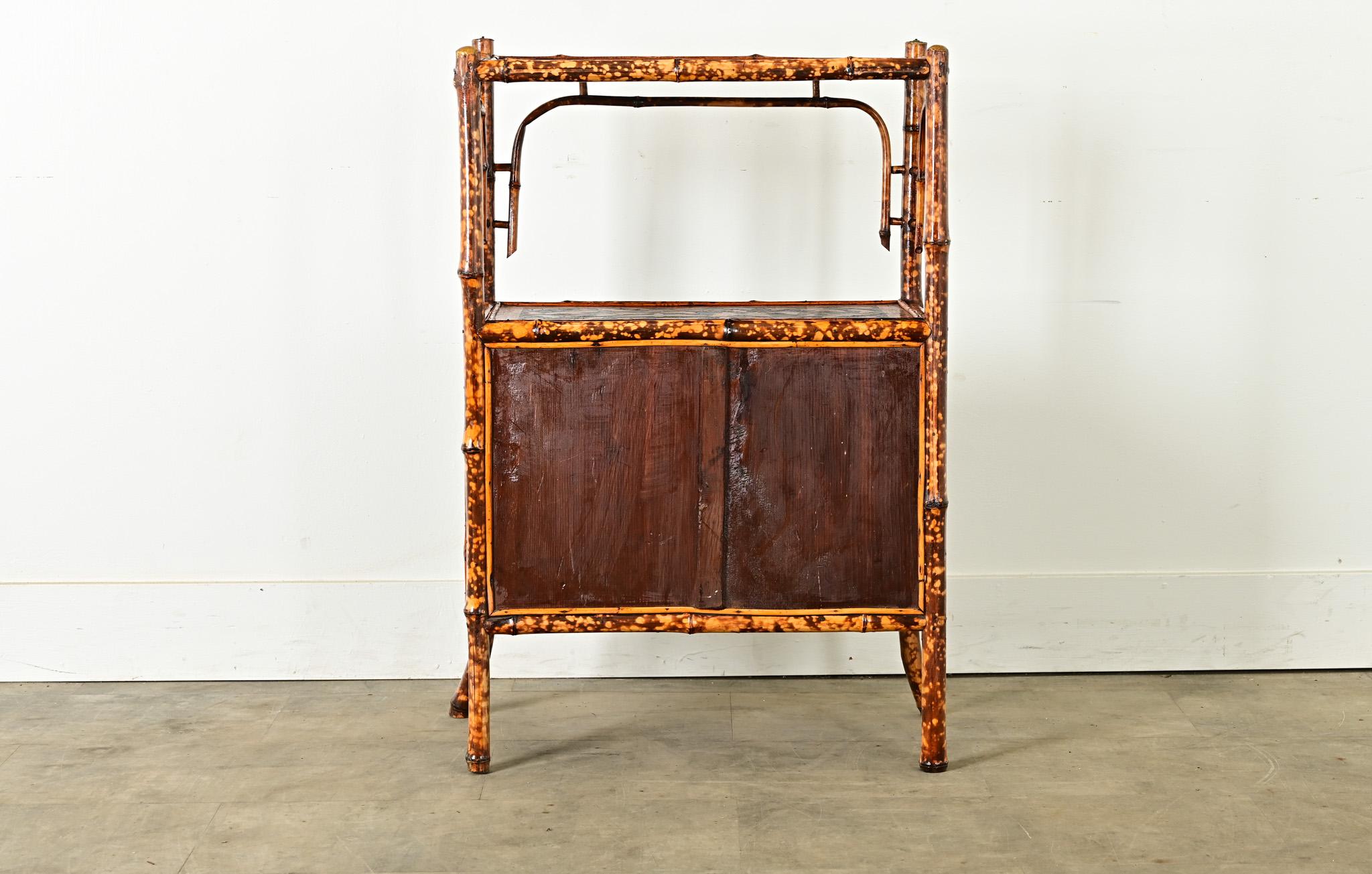 English 19th Century Bamboo Cabinet 8
