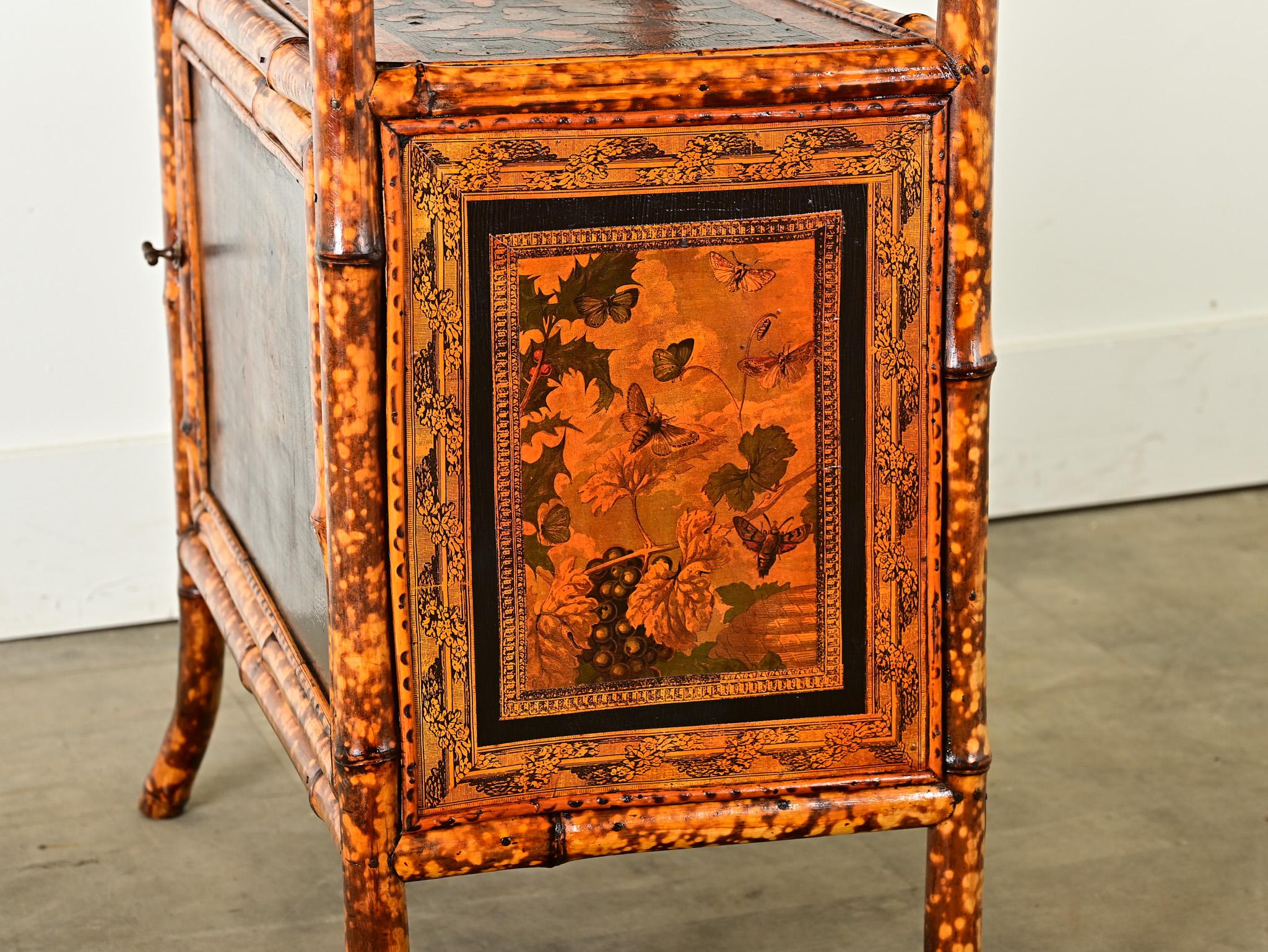 English 19th Century Bamboo Cabinet 10