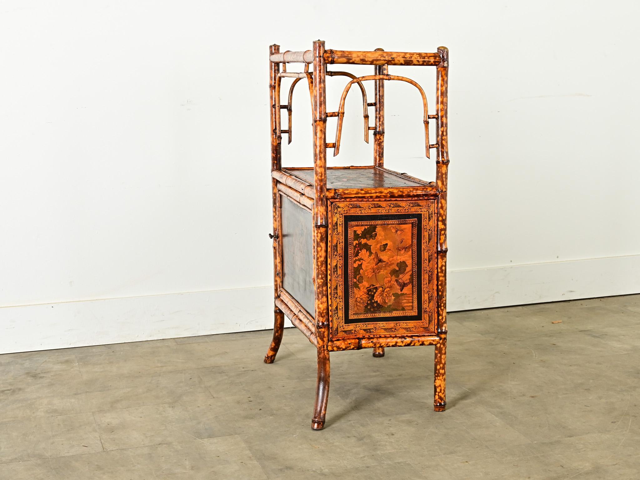 English 19th Century Bamboo Cabinet 11