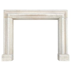 English 19th Century Bathstone Bolection Fireplace Mantel