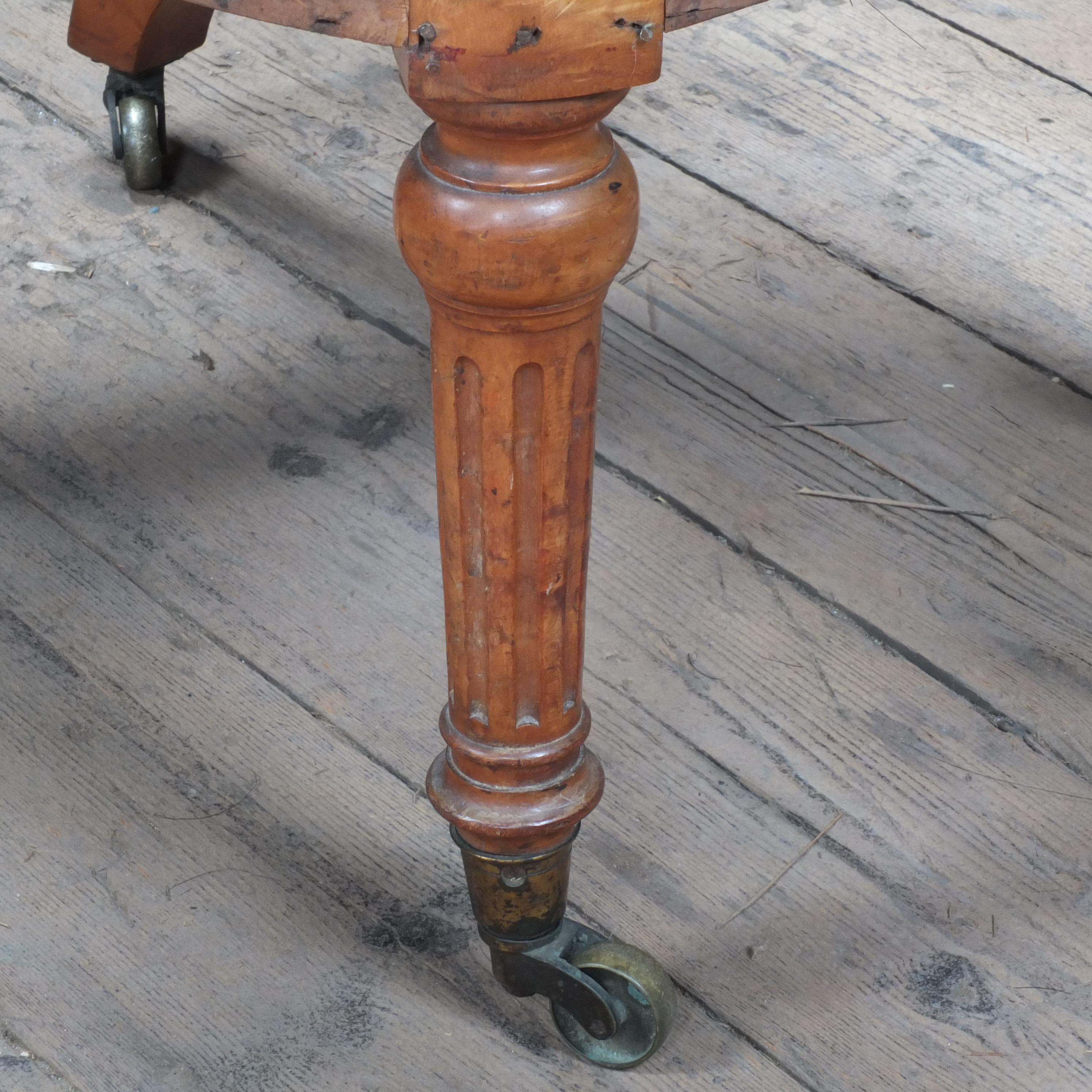 English 19th Century Birdseye Maple Occasional Chair  4