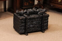 English 19th Century Blackforest Log Box, Baltic Region