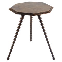 Mesa gitana de bolillos inglesa del siglo XIX