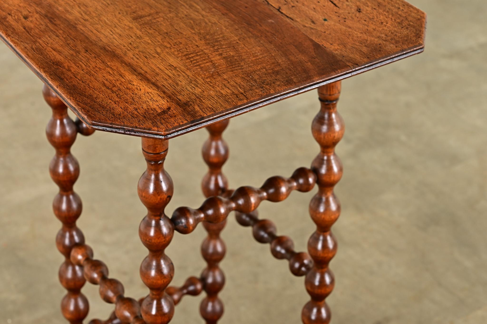 English 19th Century Bobbin Table 8